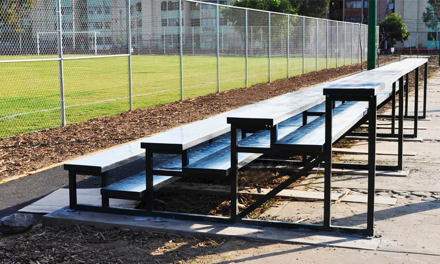 Gradas modulares sin techo