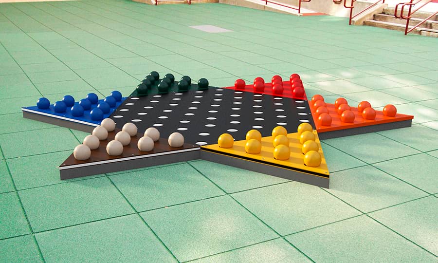 Juego de damas chincas gigante