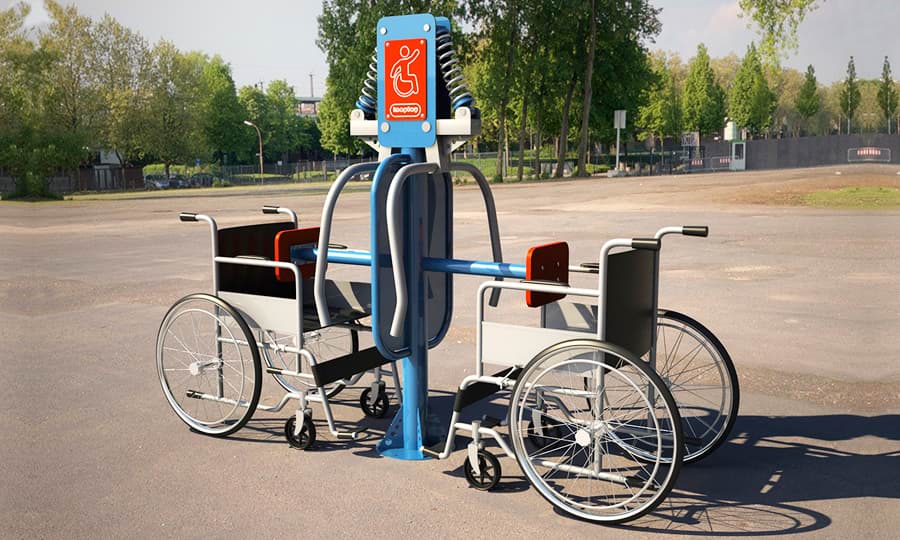 Aparatos de ejercicio para la espalda para gimnasios inclusivos