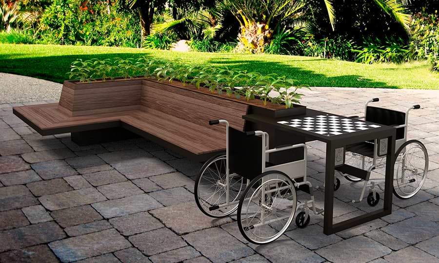 Parklets para personas con dicapacidad
