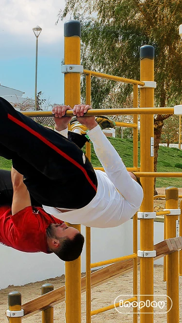 Aparatos de calistenia para gimnasios exteriores