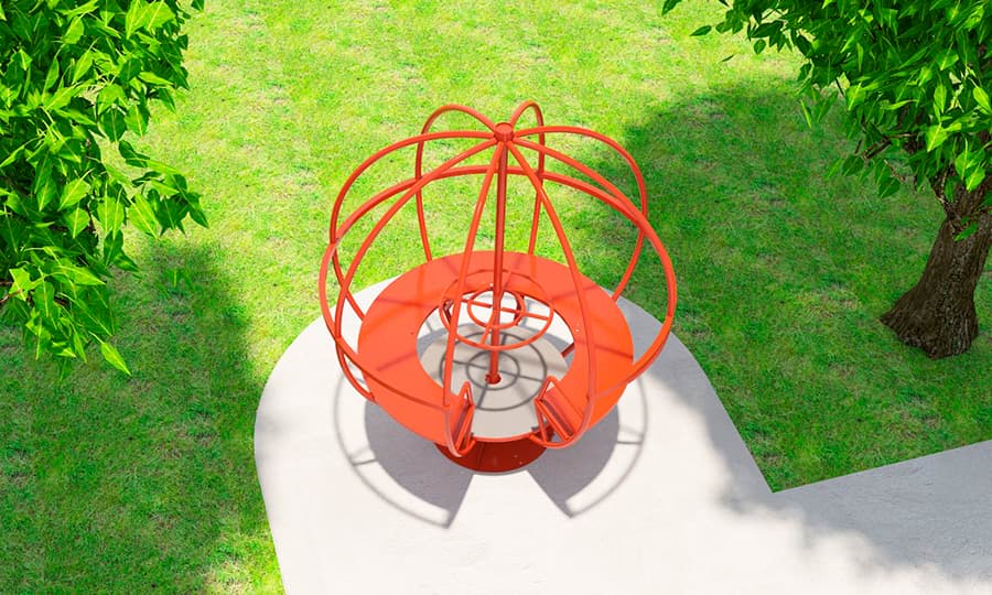 Juegos giratorios en forma de esféra