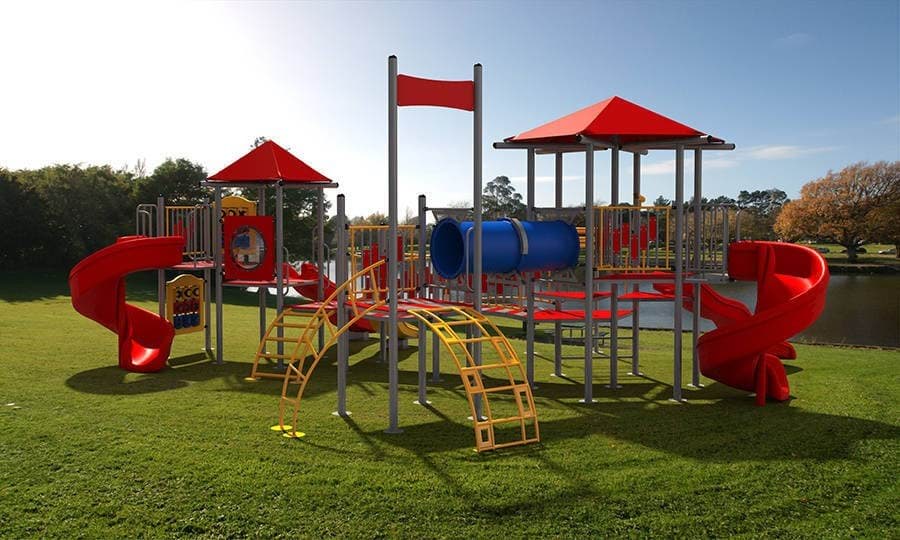 Islas de juegos modulares de alta capacidad para exterior
