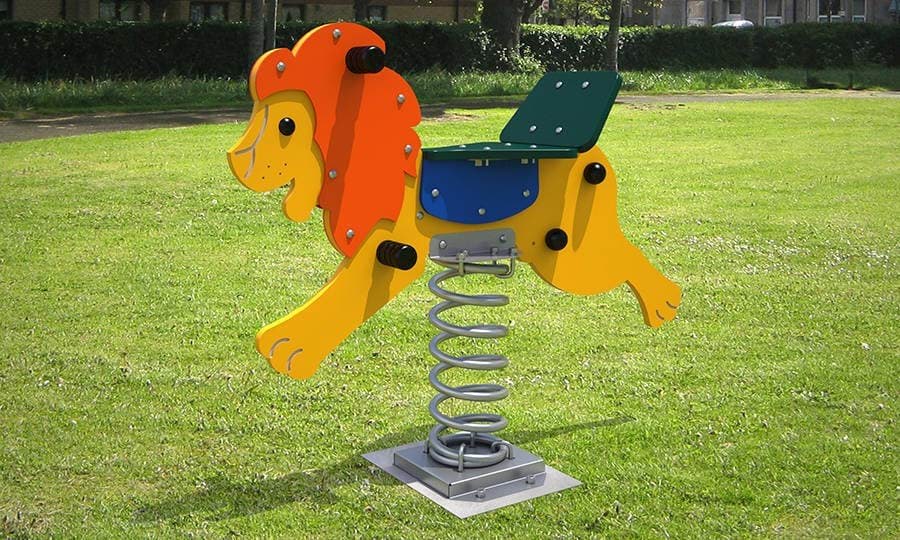 Montable con forma de león