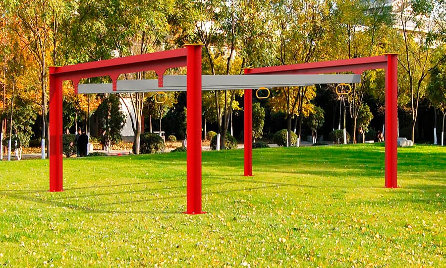 Tirolesa infantil triple